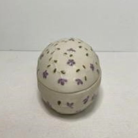 Vtg Hand Painted Easter Egg Candy Trinket Dish Ceramic - Picture 3 of 7